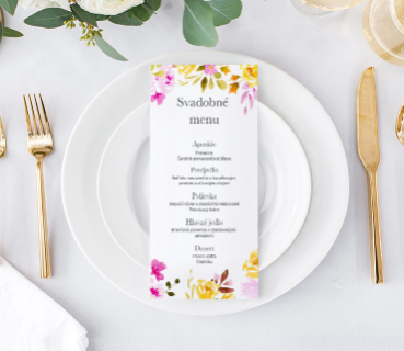 SVADOBNÉ MENU - Letné kvety